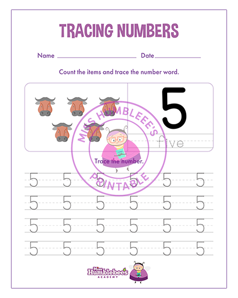 Number 5 Tracing