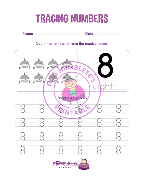 Number 8 Tracing