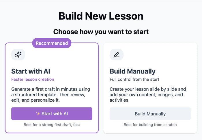 Lesson Builder