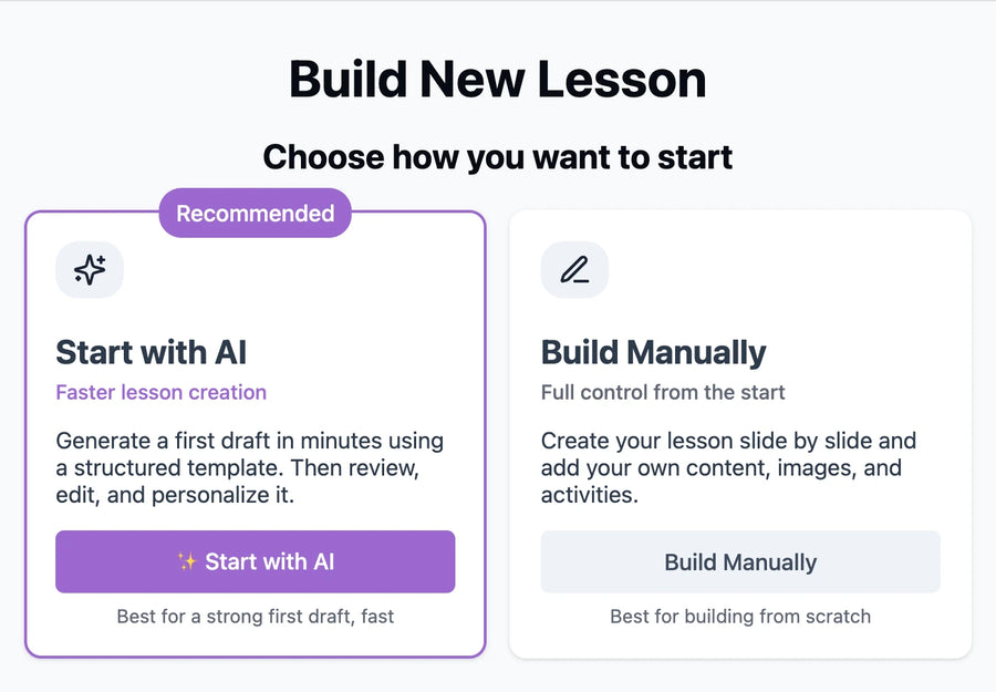 Lesson Builder