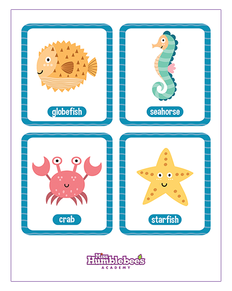 Sea Animals Flashcards - 2