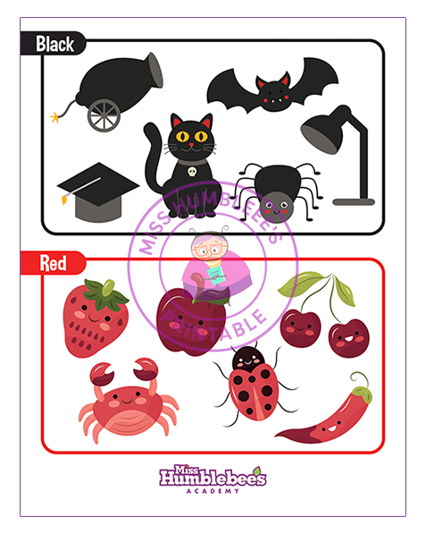 Set of Colors - Black+Red