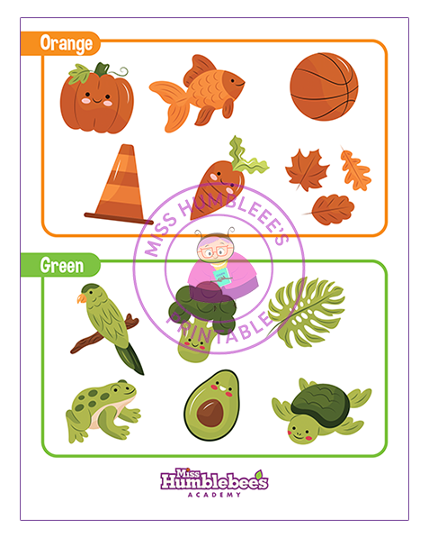 Set of Colors - Orange+Green