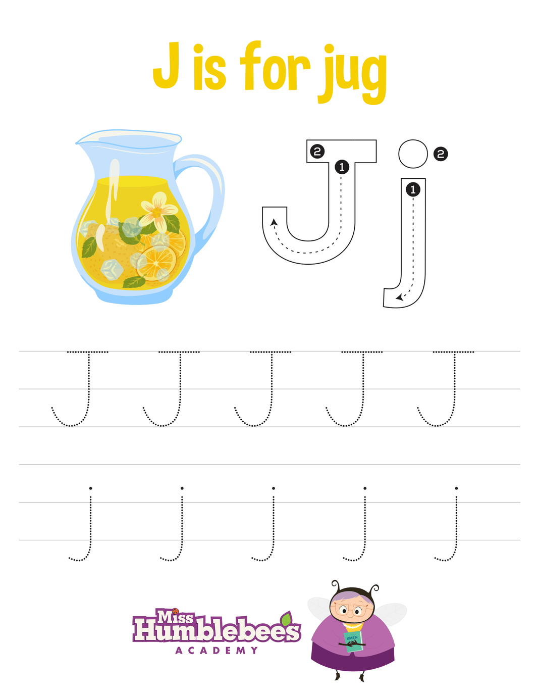 Copy of Letter J Tracing