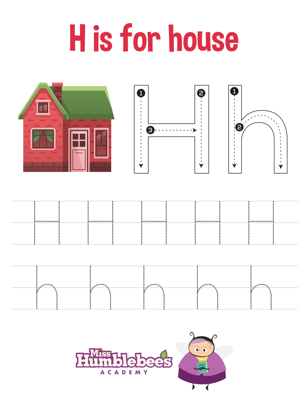 Copy of Letter H Tracing