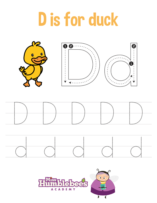 Copy of Letter D Tracing