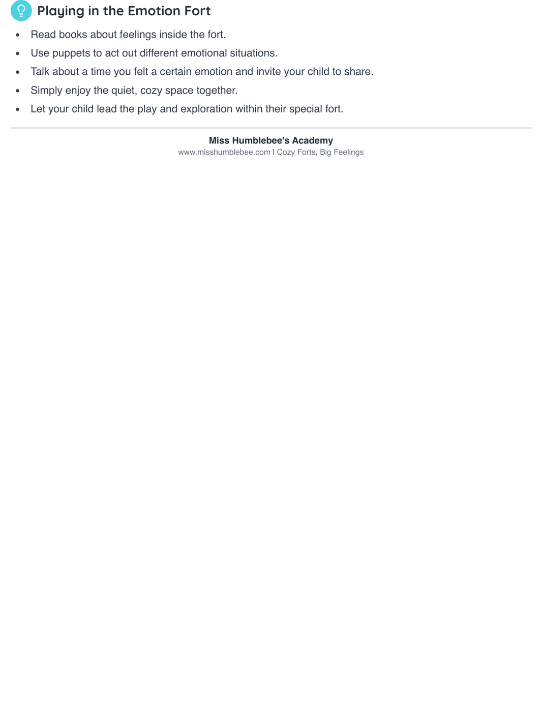 General - Emotion Fort Guide