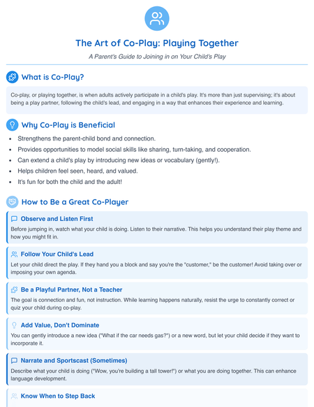 Parents - Co-Play Guide