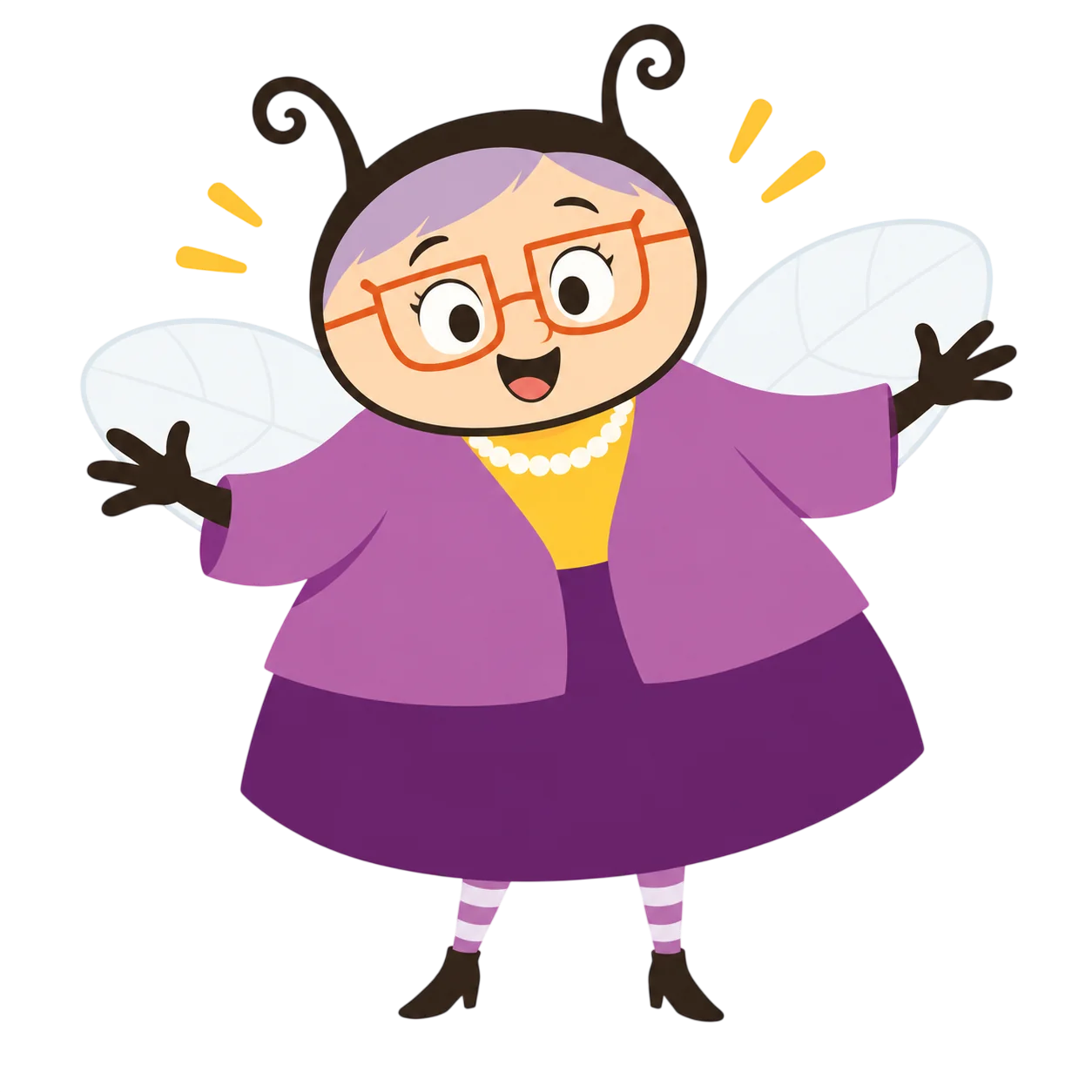 Miss Humblebee welcoming families and educators